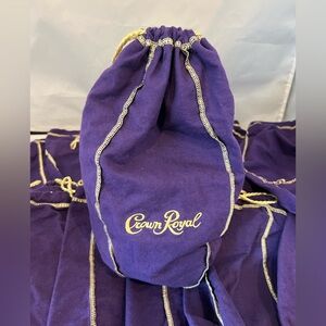 Crown Royal Purple Drawstring Bag Lot